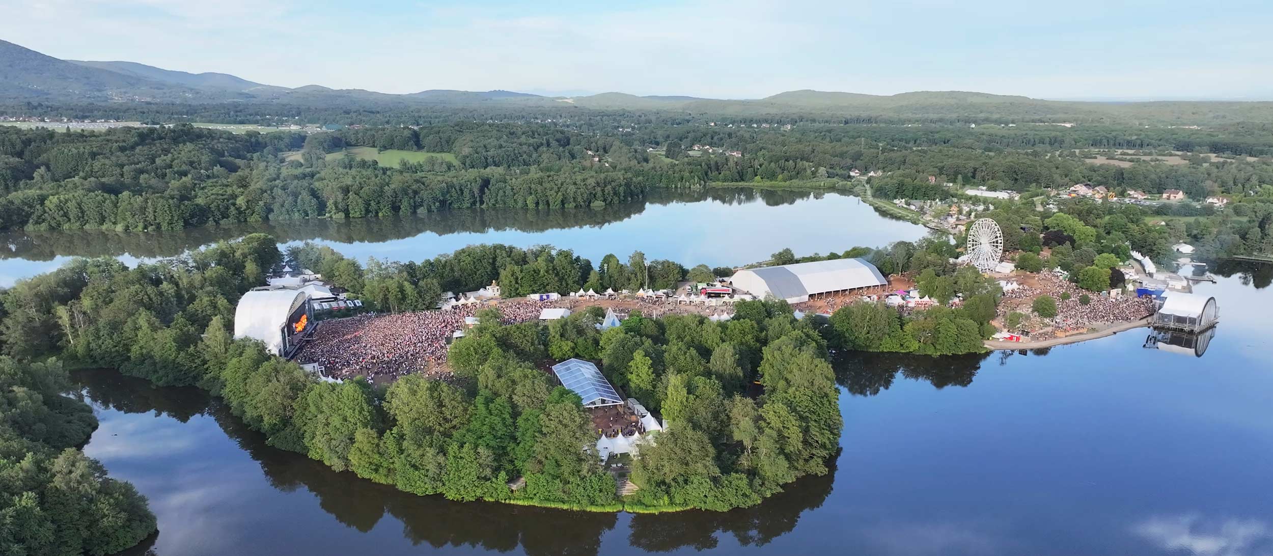 Eurockéennes de Belfort vue aérienne